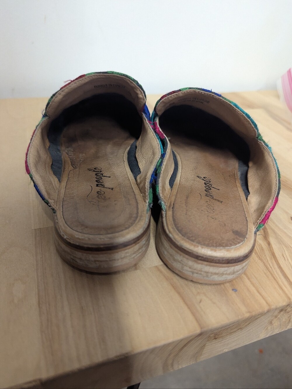 Free People Floral Embroidered Slip-On Loafers in Multicolor Mules 8 - Picture 7 of 9